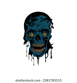 GRAVE GOTHIC ZOMBIE HAND SKELETON CRANIUM