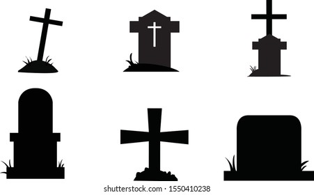 Grave Halloween No Background Vector