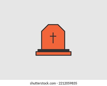 Grave hand drawn vector design template