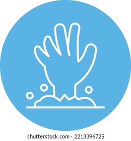 Grave Hand Vector Icon which is suitable for commercial work and easily modify or edit it
