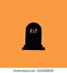 Grave, Happy Halloween vector icon