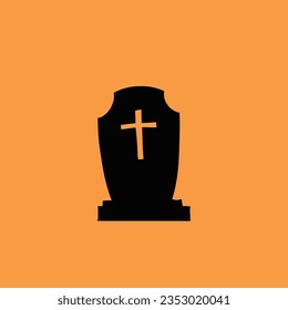 Grave, Happy Halloween vector icon