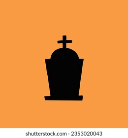 Grave, Happy Halloween vector icon