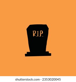 Grave, Happy Halloween vector icon