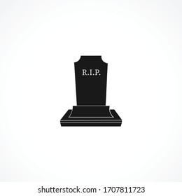 Grave icon. Death icon on white background for web and mobile