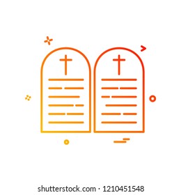 Grave icon design vector