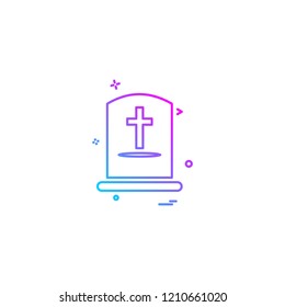 Grave icon design vector 