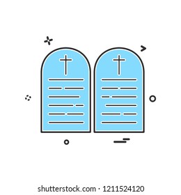 Grave icon design vector