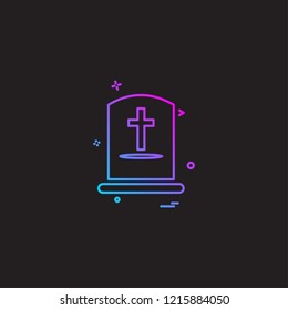 Grave icon design vector 