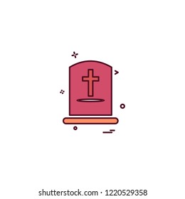 Grave icon design vector 