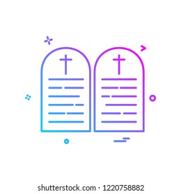 Grave icon design vector