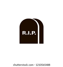 grave icon. flat design