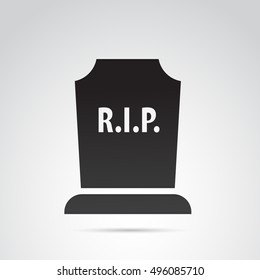 Grave icon isolated on white background. Vector art.