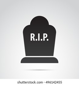 Grave icon isolated on white background. Vector art.