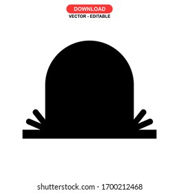 grave icon or logo isolated sign symbol vector illustration - high quality black style vector icons
