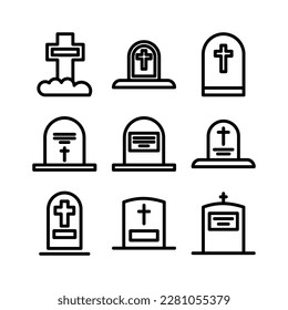 grave icon or logo isolated sign symbol vector illustration - Collection of high quality black style vector icons
