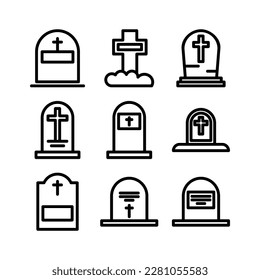 grave icon or logo isolated sign symbol vector illustration - Collection of high quality black style vector icons
