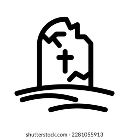 grave icon or logo isolated sign symbol vector illustration - high quality black style vector icons
