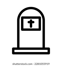 grave icon or logo isolated sign symbol vector illustration - high quality black style vector icons

