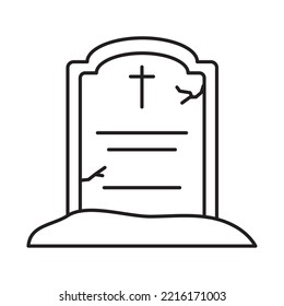 icono grave sobre fondo blanco