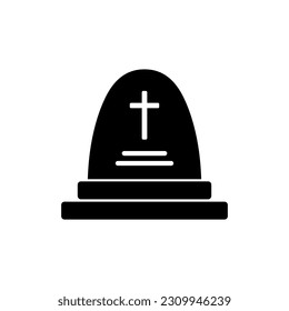 Grave icon on white background.