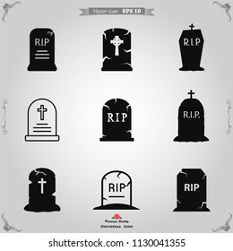 Grave icon vector