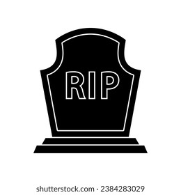 Grave icon vector. Cemetery illustration sign. Rip symbol or logo.