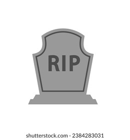 Grave icon vector. Cemetery illustration sign. Rip symbol or logo.