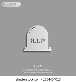 icono grave. Ilustración del vector EPS 10.