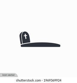 Grave icon vector illustration simple design element