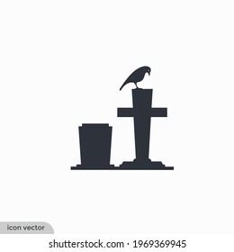 Grave icon vector illustration simple design element