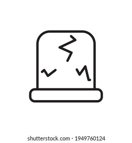 Grave icon in vector. Logotype