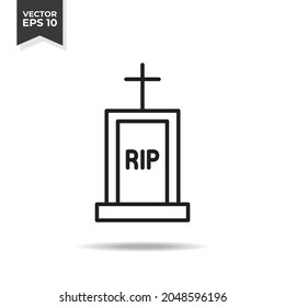 grave line icons, high quality icons suitable for graphic assets, web designs, apps, banners, etc. EPS 10 vector icon on a white background.