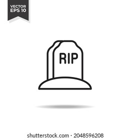 grave line icons, high quality icons suitable for graphic assets, web designs, apps, banners, etc. EPS 10 vector icon on a white background.