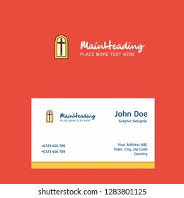 Grave  logo Design with business card template. Elegant corporate identity. - Vector
