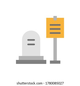 Tumba. icono del museo. Elementos de vector de color simples de iconos de cosas históricas para ui y ux, sitio web o aplicación móvil