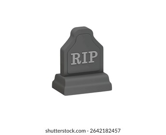 grave rip icon 3d illustration render