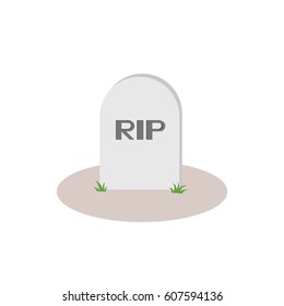 grave rip icon of vector.