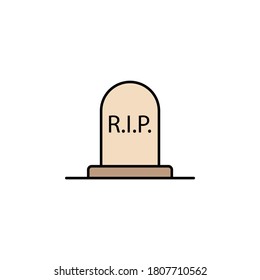 grave, rip outline icon. detailed set of death illustrations icons. can be used for web, logo, mobile app, UI, UX