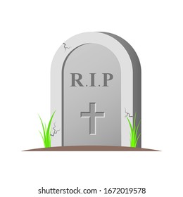 Grave Stone Tombstone Illustration Vector