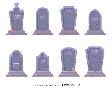 Grave stone vector design illustration isolated on white background