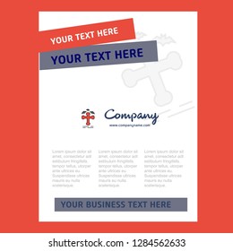 Grave Title Page Design for Company profile ,annual report, presentations, leaflet, Brochure Vector Background
