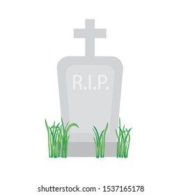 grave, tombstone icon- vector illustration