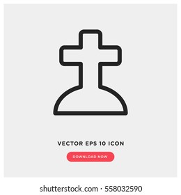 Grave vector icon
