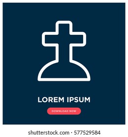 Grave vector icon
