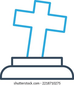 Grave Vector Icon which is suitable for commercial work and easily modify or edit it
