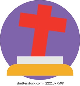 Grave Vector Icon which is suitable for commercial work and easily modify or edit it
