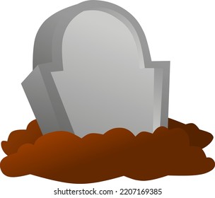 Grave vector illustration. Grave for logo, icon,sign, symbol, design, Halloween or decoration.
