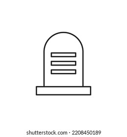 vector grave para presentación de iconos de símbolo del sitio web
