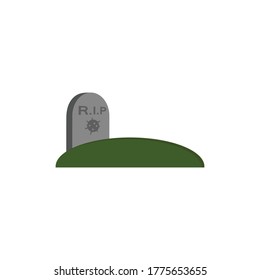 Grave virus is a simple, flat design vector illustration
